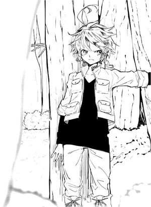Página para Colorir Emma de The Promised Neverland, reimaginada para página de colorir