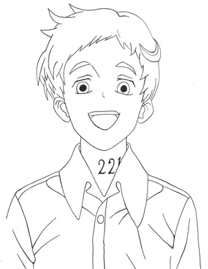 Página para Colorir Norman Alegre