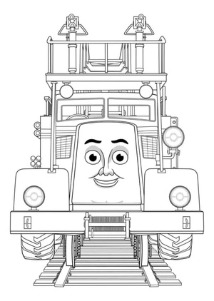 Página para Colorir Flynn o Caminhão de Bombeiros