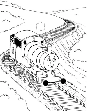 Página para Colorir Percy, o Corajoso e Destemido