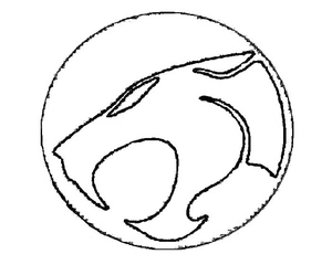 Página para Colorir Logo dos Thundercats