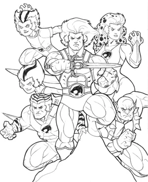 Página para Colorir Personagens de Thundercats