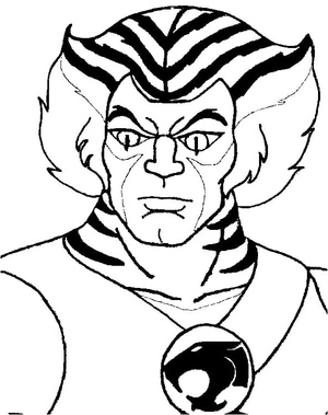 Página para Colorir Tygra dos Thundercats