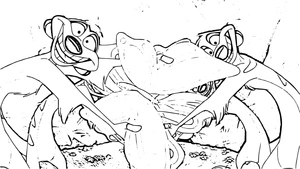 Página para Colorir Timon e a Borboleta