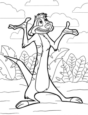 Timon se Divertindo em Pé