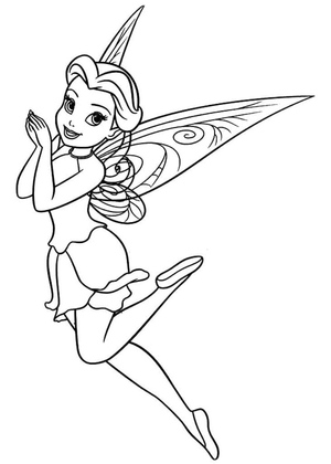 Rosetta da página de colorir da Tinker Bell