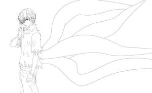 Página para Colorir Página para Colorir do Ken Kaneki para Imprimir