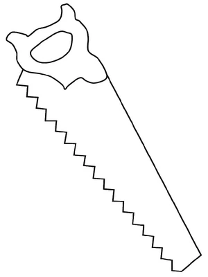Página para Colorir Serra Básica