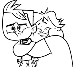 Página para Colorir Owen e Duncan de Total DramaRama