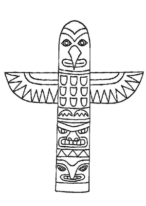 Totem - Página para Colorir