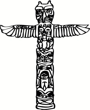 Página para Colorir Página para Colorir Totem