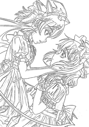 Remilia e Flandre do Touhou Project