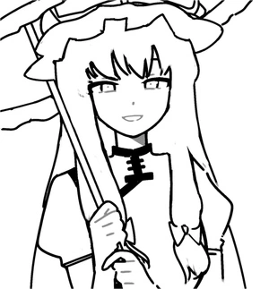 Página para Colorir Yukari Yakumo do Touhou