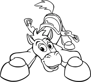 Página para Colorir Bullseye de Toy Story 2
