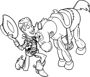 Woody e Bullseye de Toy Story 2