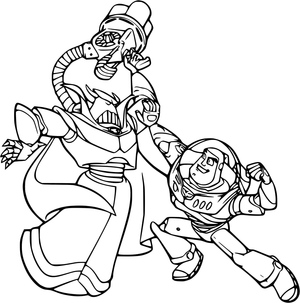 Zurg e Buzz Lightyear de Toy Story 2