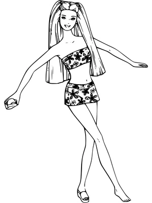 Página para Colorir Barbie do Toy Story 3 da Disney