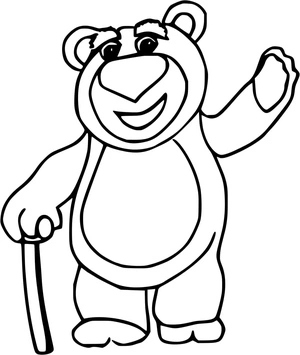 Página para Colorir Urso Lotso de Toy Story 3 da Disney