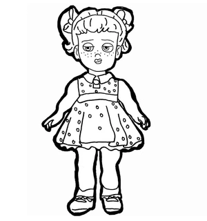 Página para Colorir Gabby Gabby de Toy Story