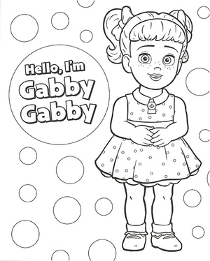 Página para Colorir Toy Story 4: Gabby Gabby da Disney
