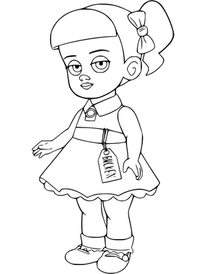 Página para Colorir Toy Story 4 - Gabby Gabby