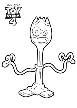 Forky de Toy Story 4 da Disney
