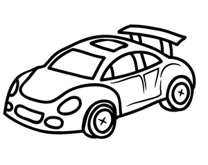 Página para Colorir Carro de Brinquedo Adorável
