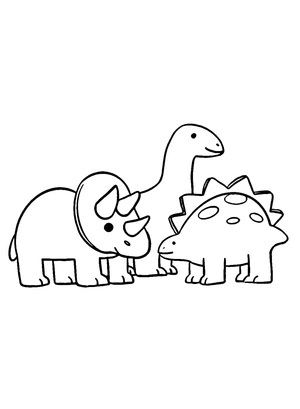 Página para Colorir Brinquedos com Dinossauros