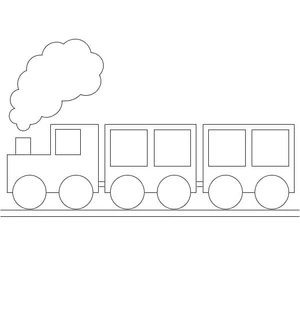 Página para Colorir Por favor, evite rotulá-lo como Simple Train e opte por Easy Train.