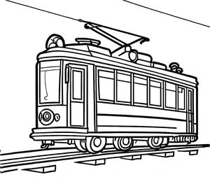 Página para Colorir Página para Colorir de Bonde