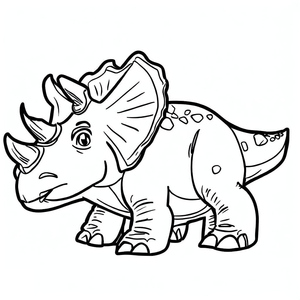 Um dinossauro Triceratops