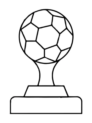 Página para Colorir Troféu FIFA
