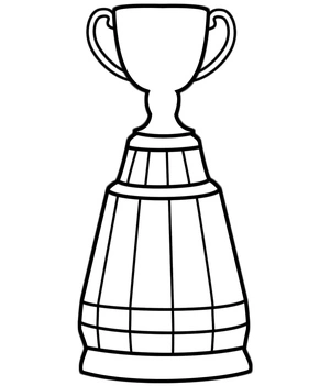 Página para Colorir Troféu de Ouro