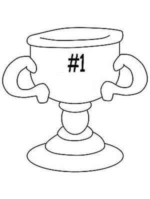 Página para Colorir Vencedor do Prêmio