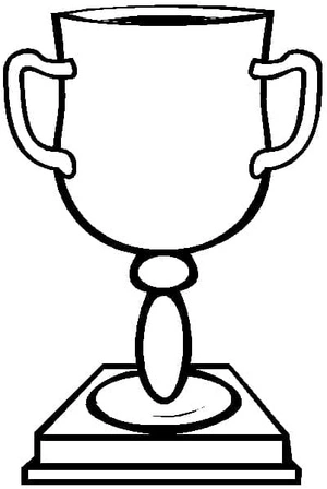 Página para Colorir Trofeu premiado