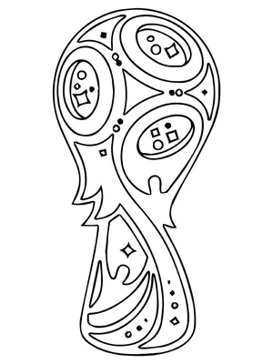 Página para Colorir Troféu de Futebol