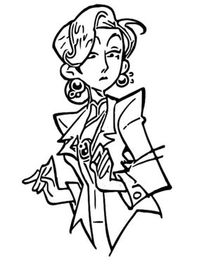 Página para Colorir Ming Lee do filme Turning Red