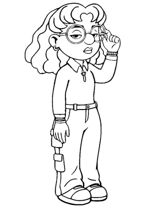 Página para Colorir Priya Mangal: Turning Red