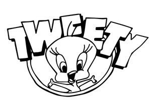 Pássaro Tweety dos Desenhos Animados