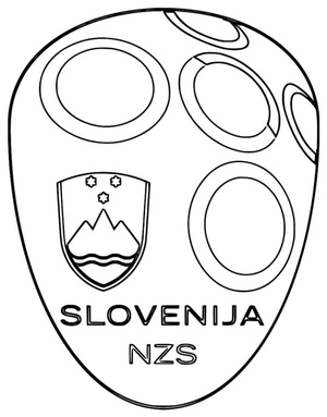Página para Colorir Página para Colorir Euro 2024 Eslovênia
