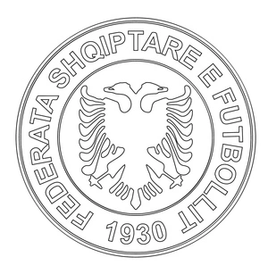 Página para Colorir Albânia - Euro 2024