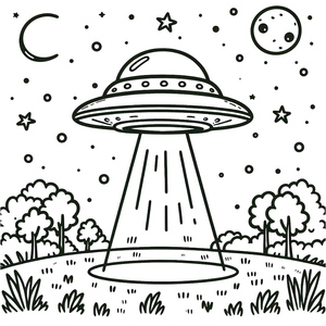 Cena de Exploração de OVNI