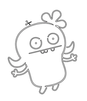 Página de Colorir Grátis UglyDolls