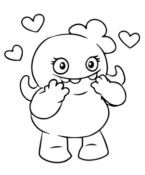 Página para Colorir Páginas de Colorir Grátis de Uglydolls para Crianças