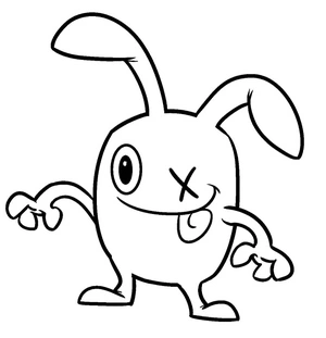 Página para Colorir Boi de Uglydolls