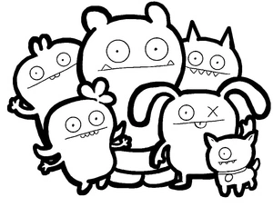 Página para Colorir Página para Colorir Uglydolls para Imprimir