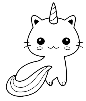 Gato Unicórnio Simplificado