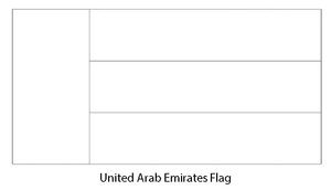 Imagem da Bandeira dos Emirados Árabes Unidos