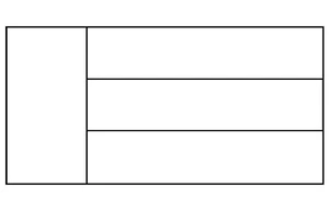 Página para Colorir Bandeira Imprimível dos Emirados Árabes Unidos