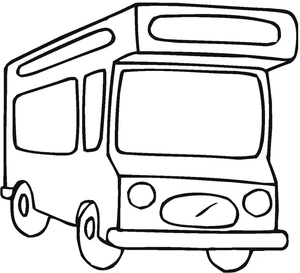 Página para Colorir Van Camper